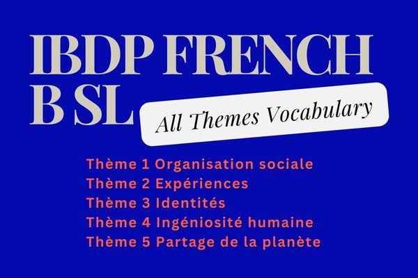 French B SL - ThemeWise Vocabulary cover