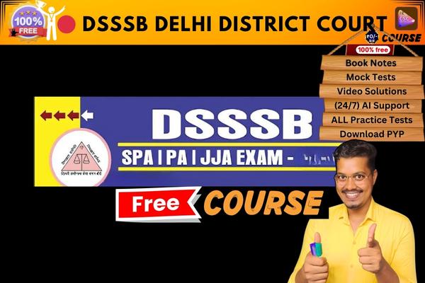 DSSSB DELHI DISTRICT COURT course  cover