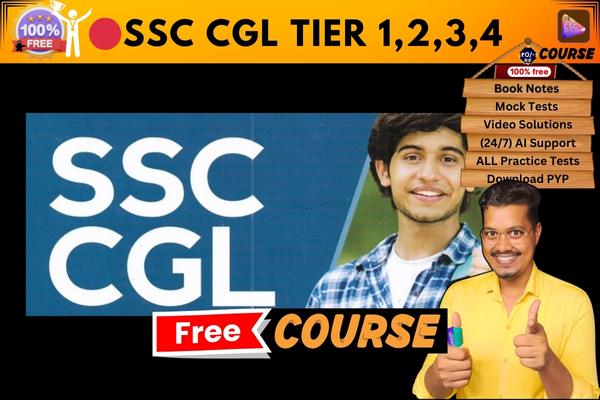 SSC CGL Tier 1,2,3,4 FREE Course  cover