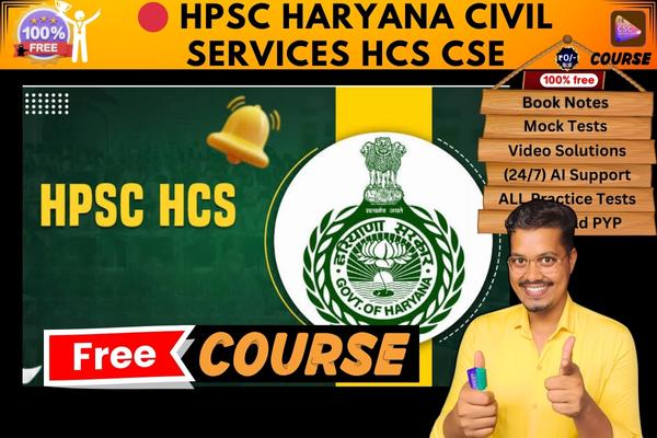 HPSC Haryana Civil Services HCS CSE course  cover