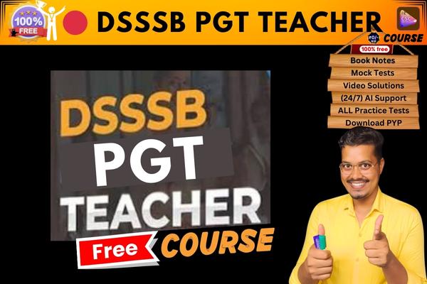 DSSSB PGT TEACHER course  cover