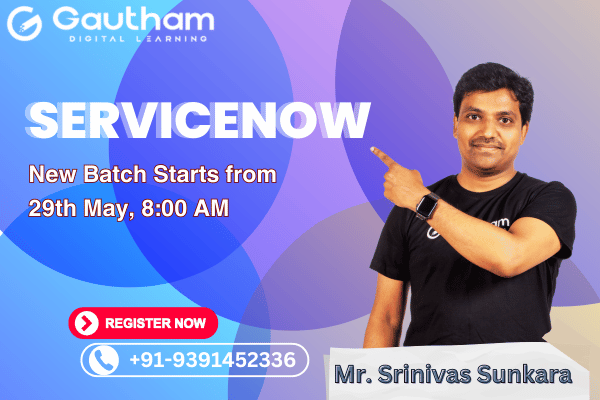 ServiceNow Live Classes : New Batch Starts from 29th May 2024 8:00 AM cover