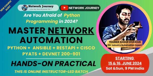 Python Network Automation- June 2024 (weekend) cover