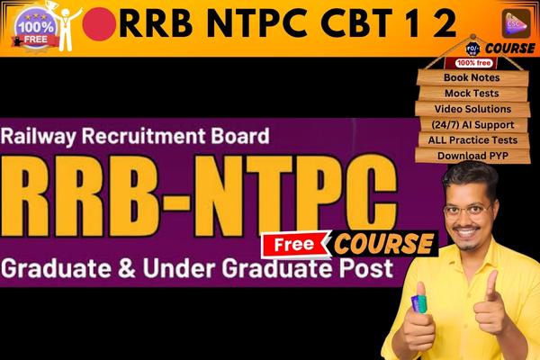 RRB NTPC CBT 1 2 🔴 FREE Course  cover