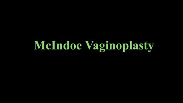 McIndoe Vaginoplasty cover
