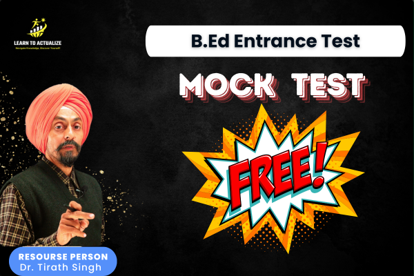 B.Ed Entrance Free Mock Test cover