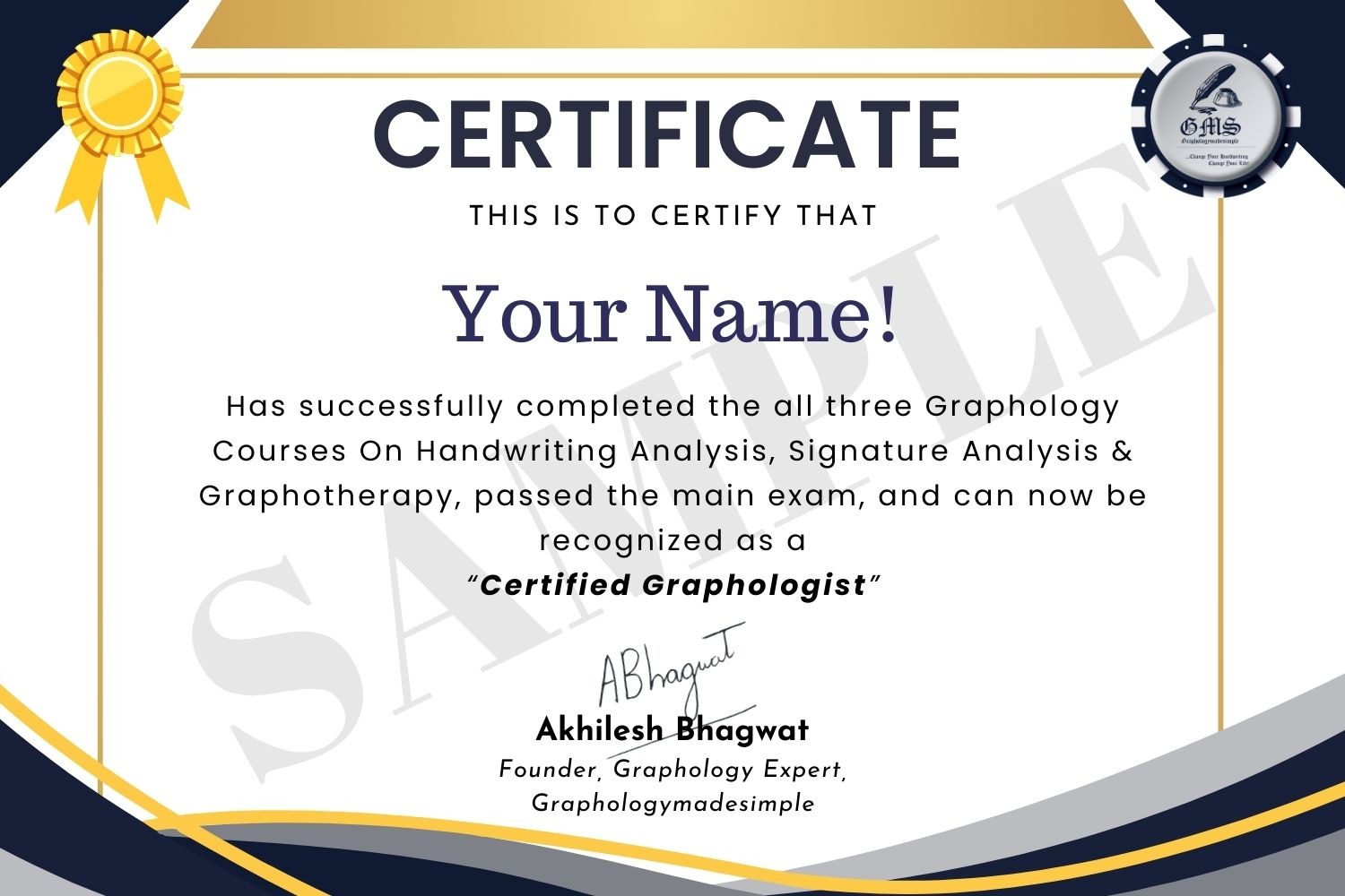 Become A Certified Graphologist!