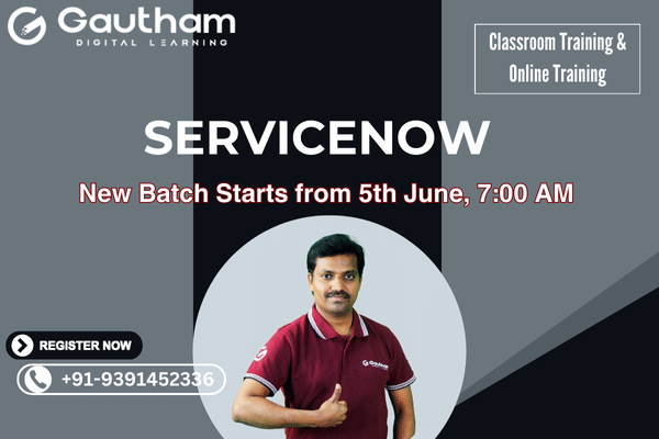 ServiceNow Live Classes : New Batch Starts from 5th June 2024 7:00 AM cover