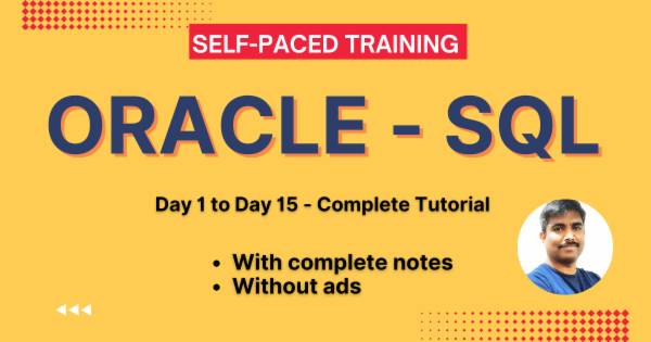 Oracle SQL - Complete tutorial