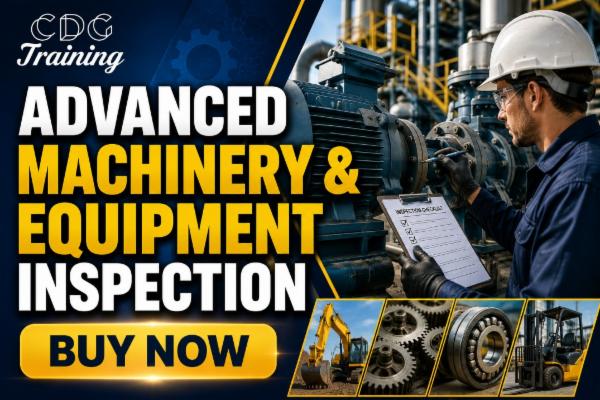 Machine Operator Training Inspection Advanced Machinery & Equipment Inspection Professional Course | CDG ...