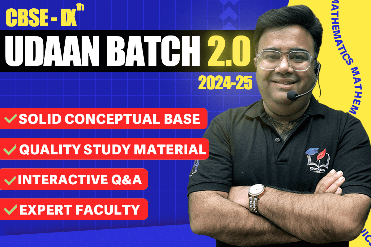 UDAAN 2.0 CLASS 9 MATHS CBSE cover