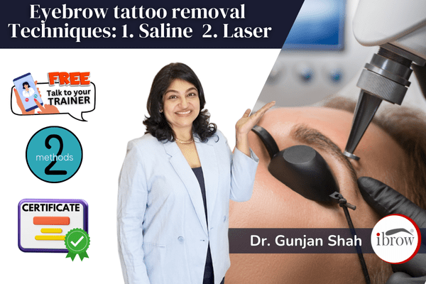 Eyebrow tattoo removal cover