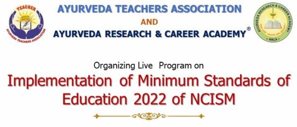 Implementation of Minimum Standards of Education 2022 of NCISM  cover