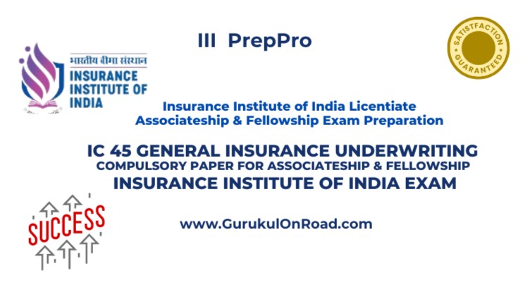IC 45 General Insurance Underwriting Mock Test & Practice Test Series Compulsory Paper for III Associateship Exam cover