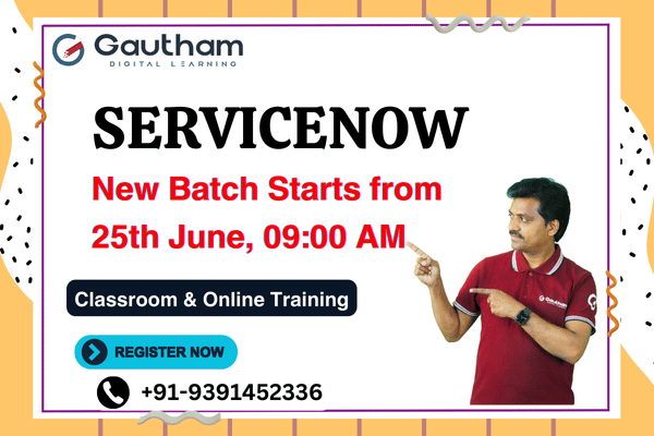 ServiceNow Live Classes : New Batch Starts from 25th June 2024 11:00 AM cover