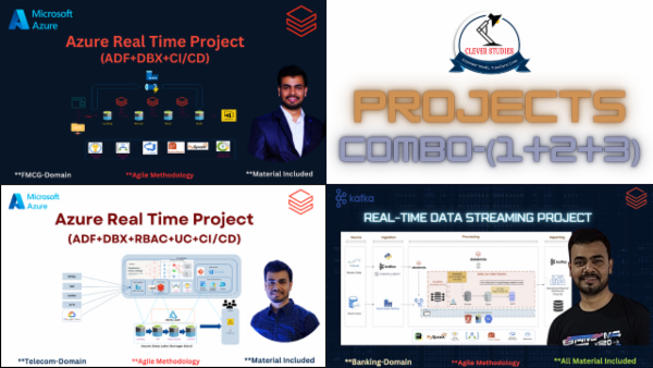 Data Engineering Projects (1+2+3) Combo cover