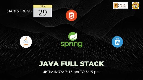 JAVA FULL-STACK cover
