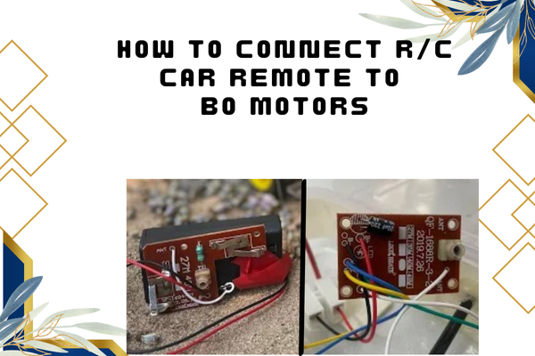How to connect R/C car remote to BO motors cover