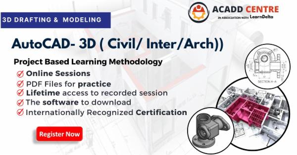 AutoCAD - 3D (Civil/Inter/Arch) cover