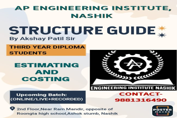 ESTIMATING & COSTING FREE DEMO LECTURES(3rd YEAR DIPLOMA STUDENTS) cover