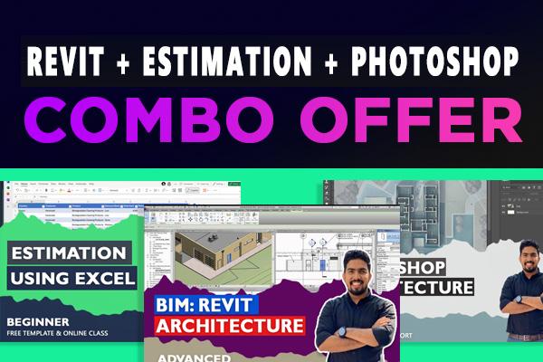 REVIT+ ESTIMATION + PHOTOSHOP COMBO cover