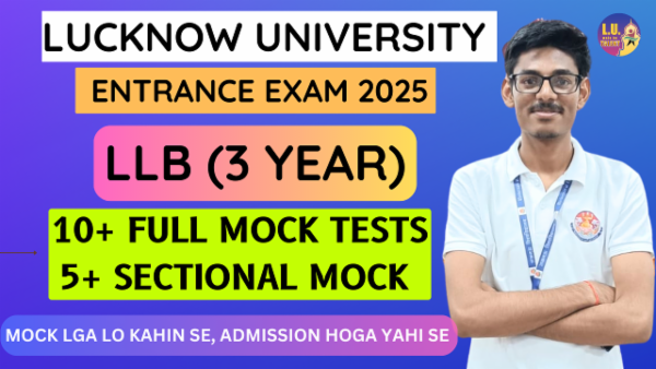 LLB Entrance Lucknow University Prep: 2025 Mock Tests (10+5 Mock Tests) cover