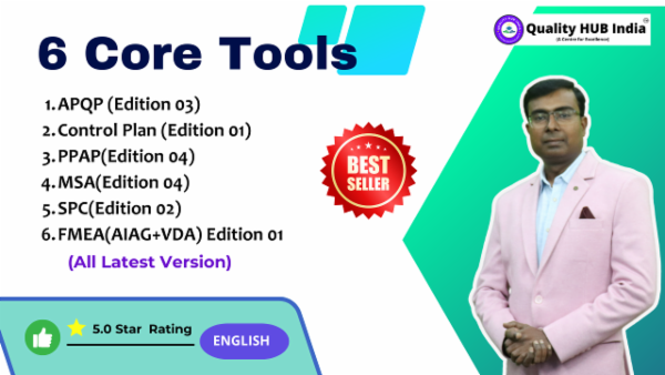 6 Core Tool APQP, CP, PPAP, MSA, SPC and FMEA( AIAG+VDA) - English cover