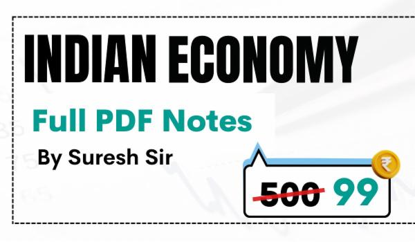 Indian Economy Full PDF Notes by Suresh Sir (UPSC, APPSC, TGPSC) cover