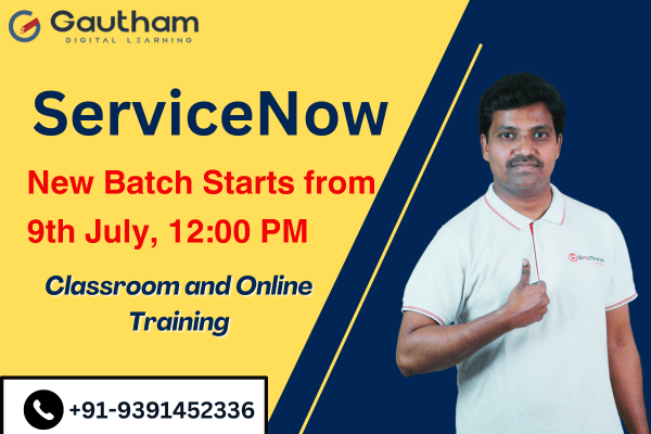 ServiceNow Live Classes : New Batch Starts from 9th July 2024 12:00 PM cover