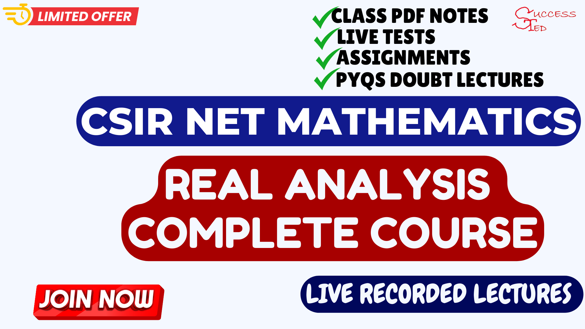 Real Analysis Complete Course CSIR NET MATTHEMATICS cover