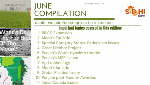 June 2024 Current Affairs Compilation cover