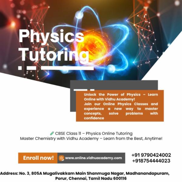 "Excel in CBSE 11th Std Physics: Join Vidhu Academy's Expert Classes!" cover