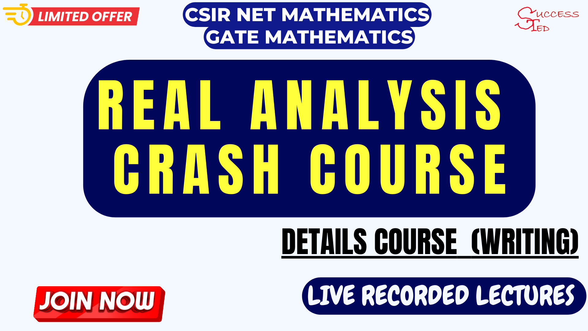 Real Analysis Crash Course cover