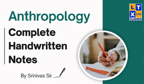 Anthropology Complete Handwritten Notes by Srinivas Sir cover