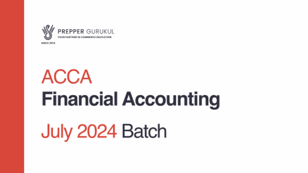 ACCA Financial Accounting July 2024 Batch cover