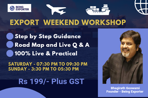 Being Exporter - Export Weekend Workshop (20th and 21st July 2024 ) cover