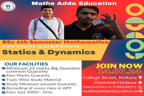 Calcutta University BSc Maths (H) CC 10 Crash Course cover