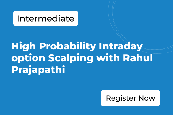 High Probability Intraday option Scalping with Rahul Prajapathi cover