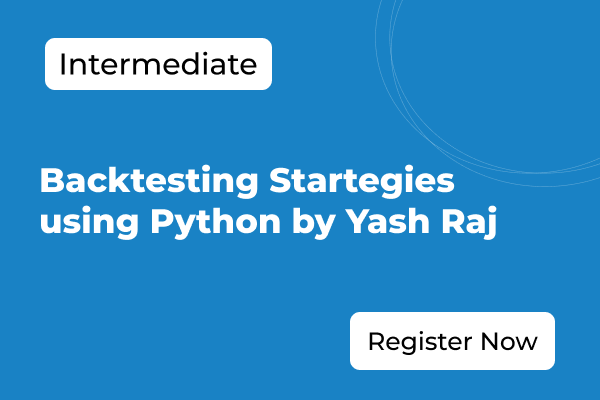 Backtesting Startegies using Python by Yash Raj cover