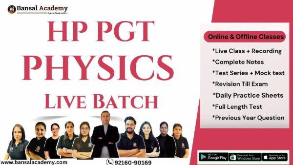HP PGT Physics Live Batch cover