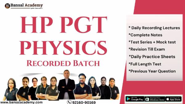 HP PGT Physics Recorded Batch cover