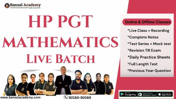 HP PGT Mathematics Live Batch cover