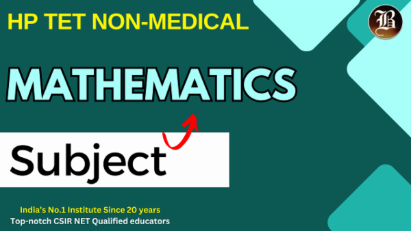 Mathematics HP TET Non Medical Live Batch cover