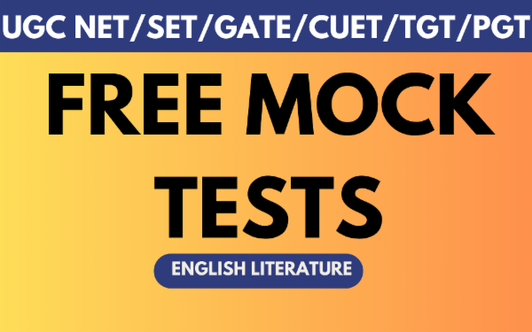 FREE MOCK TESTS for UGC NET English/SET/CUET/GATE/TGT/PGT cover