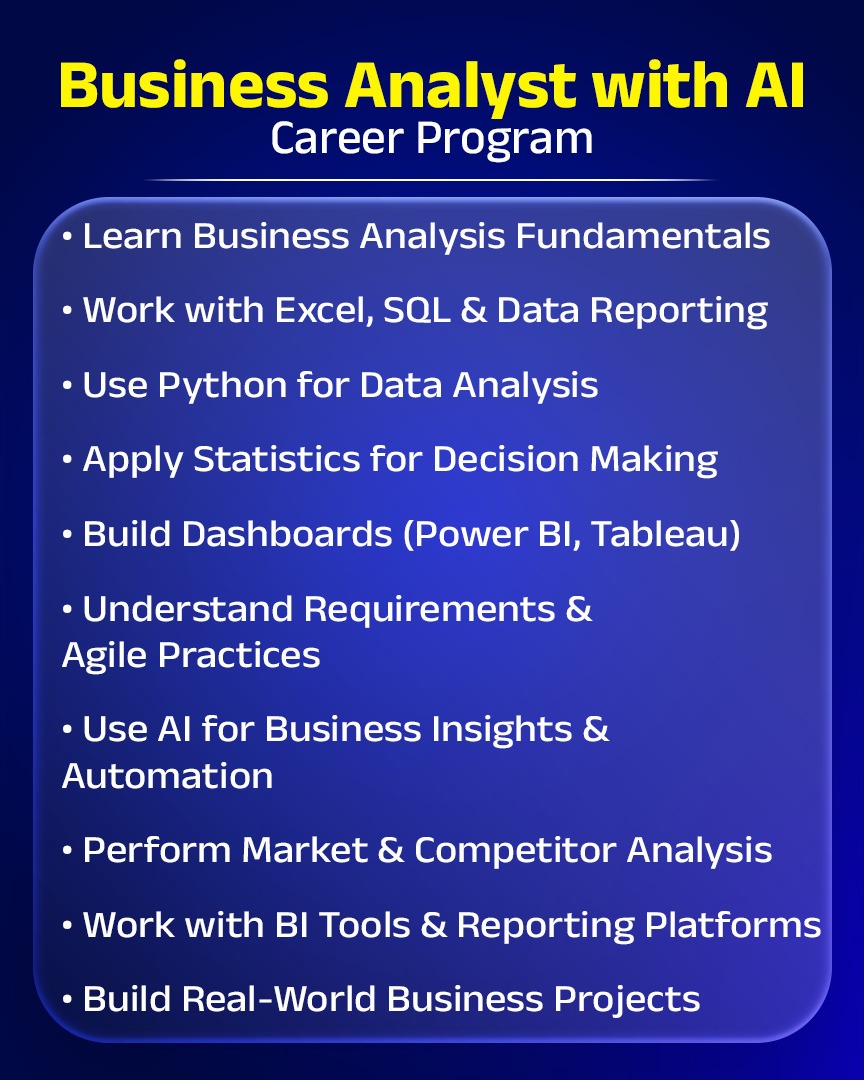 Business Analyst with AI