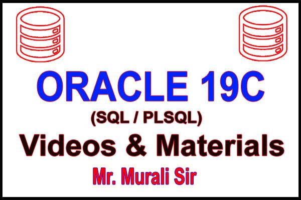 Oracle 19c (SQL/PLSQL) Videos and Materials