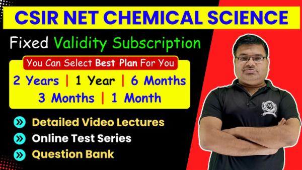 CSIR NET Chemical Science Fix Validity Subscription cover