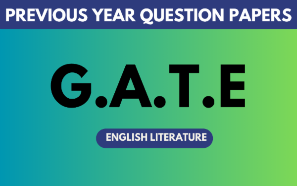 GATE English Literature Previous Year Question Papers cover