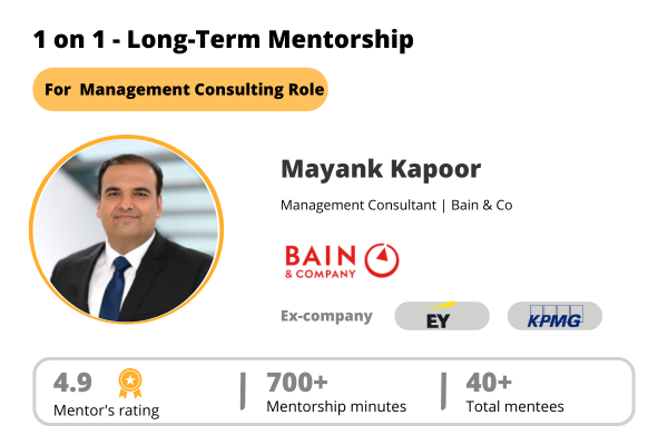 1 on 1 Long - Term Mentorship by Mayank cover