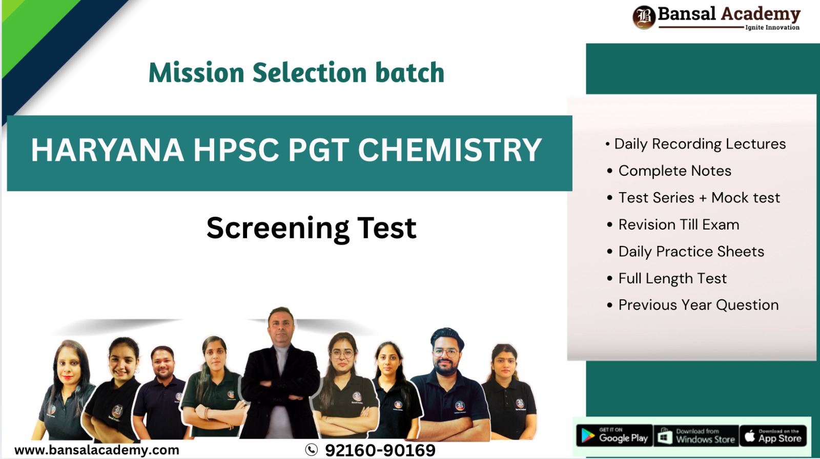 HPSC PGT Chemistry Batch